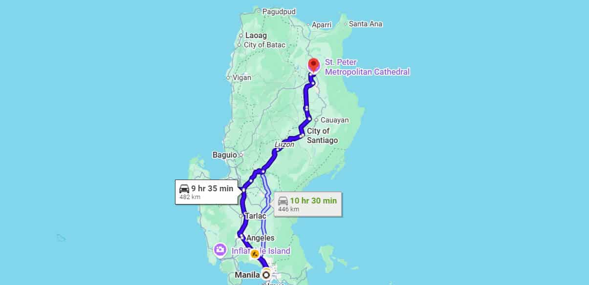 Manila to Tuguegarao Bus Travel Time